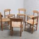 Ensemble précoce de 6 chaises de salle à manger 'J39' par Børge Mogensen pour FDB Møbler, 1947