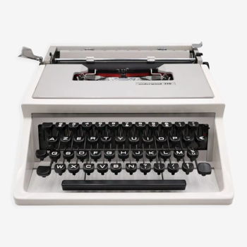 Machine à écrire Underwood 310 grise vintage révisée ruban neuf