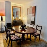 Set of William IV table (late 18th century) mahogany and 4 matching chairs