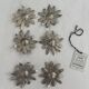 Set of 6 vintage silver-plated knife rests • Daisy flowers