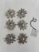 Set of 6 vintage silver-plated knife rests • Daisy flowers