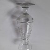 Vintage chiseled glass vase