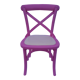 Chaise enfant rose en bois  H 64 cm