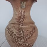 Grand vase grès émaillé de Vallauris fait main 32 cm