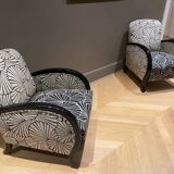 Paire fauteuils art déco
