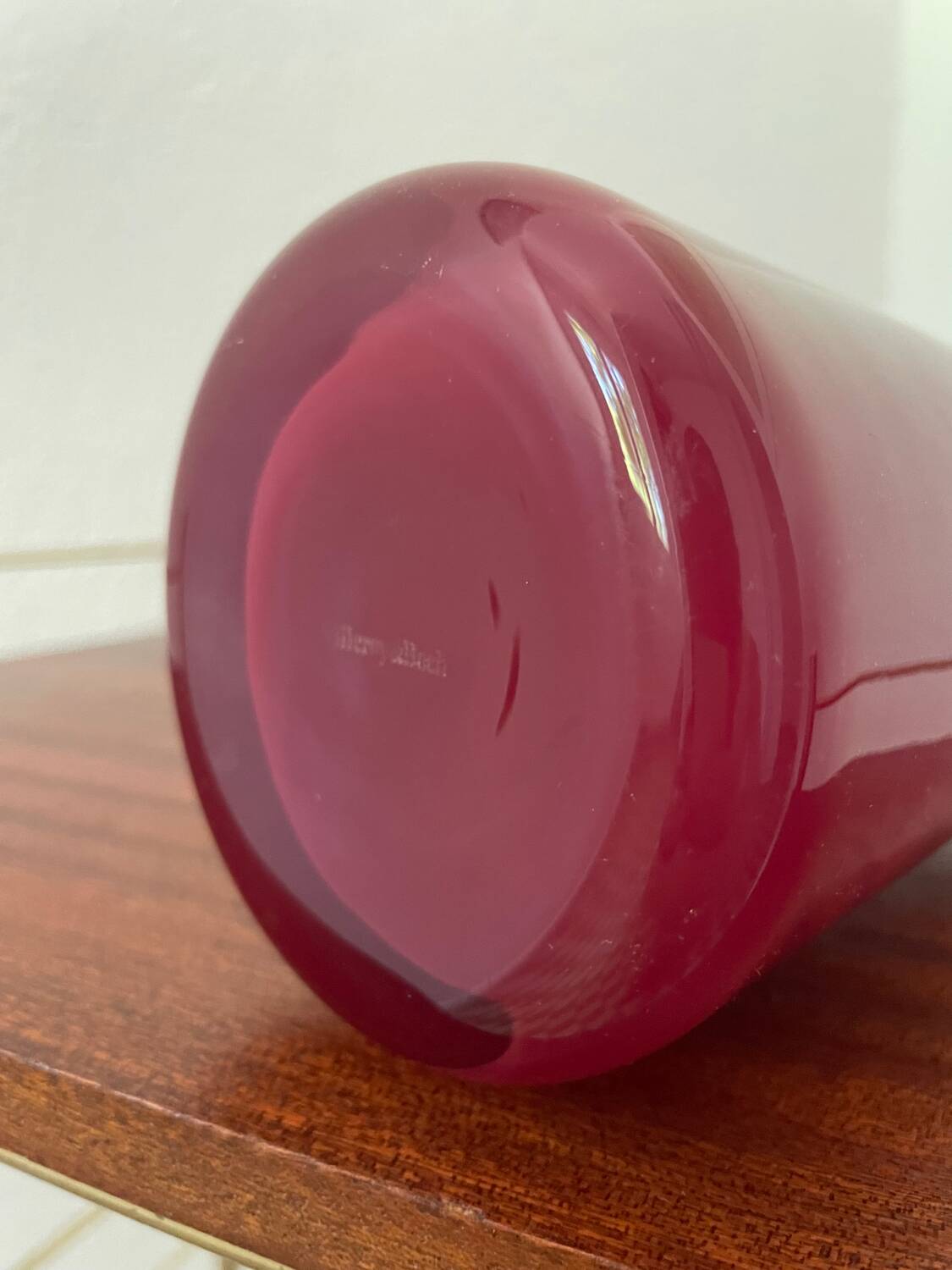 Vase verre mauve Villeroy & Boch