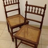 Pair of tanned chairs