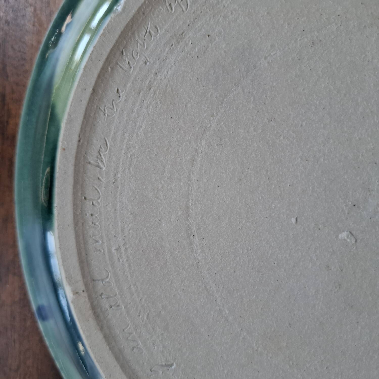 Decorative enamelled ceramic plate, 20th century