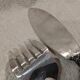 Fish serving set, 2 pieces, silver-plated metal, Christofle Marly silversmith