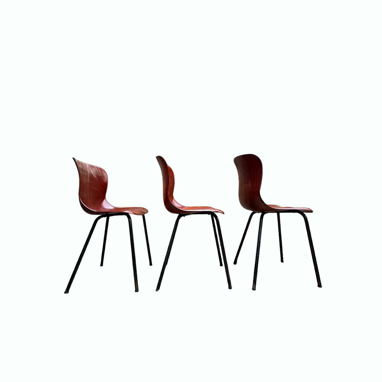3 Pagholz chairs - Elmar Flöttoto, 1956