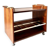 Vintage rosewood bar cart, Italy 1960s