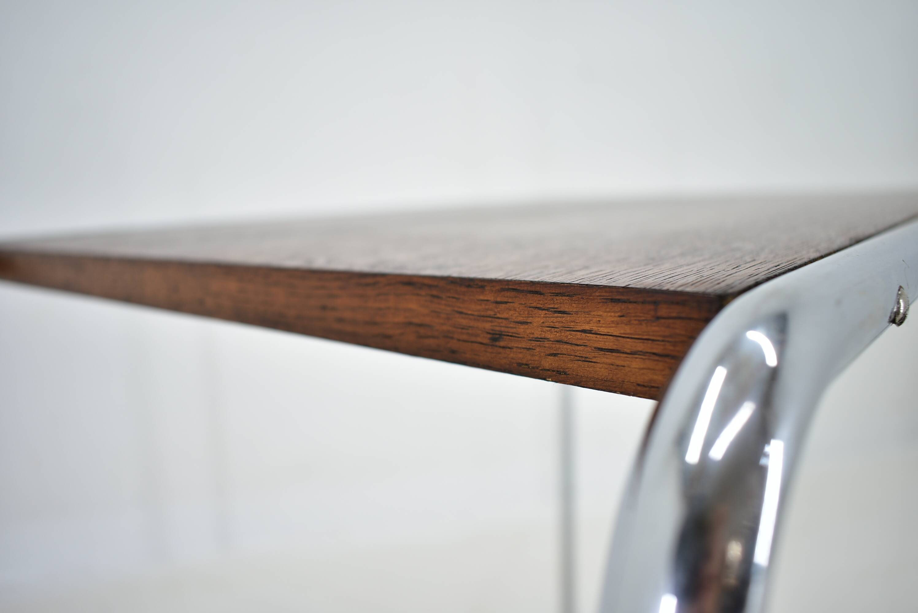 Table Bauhaus Chromée par Marcel Breuer pour Mucke Melder, 1930s