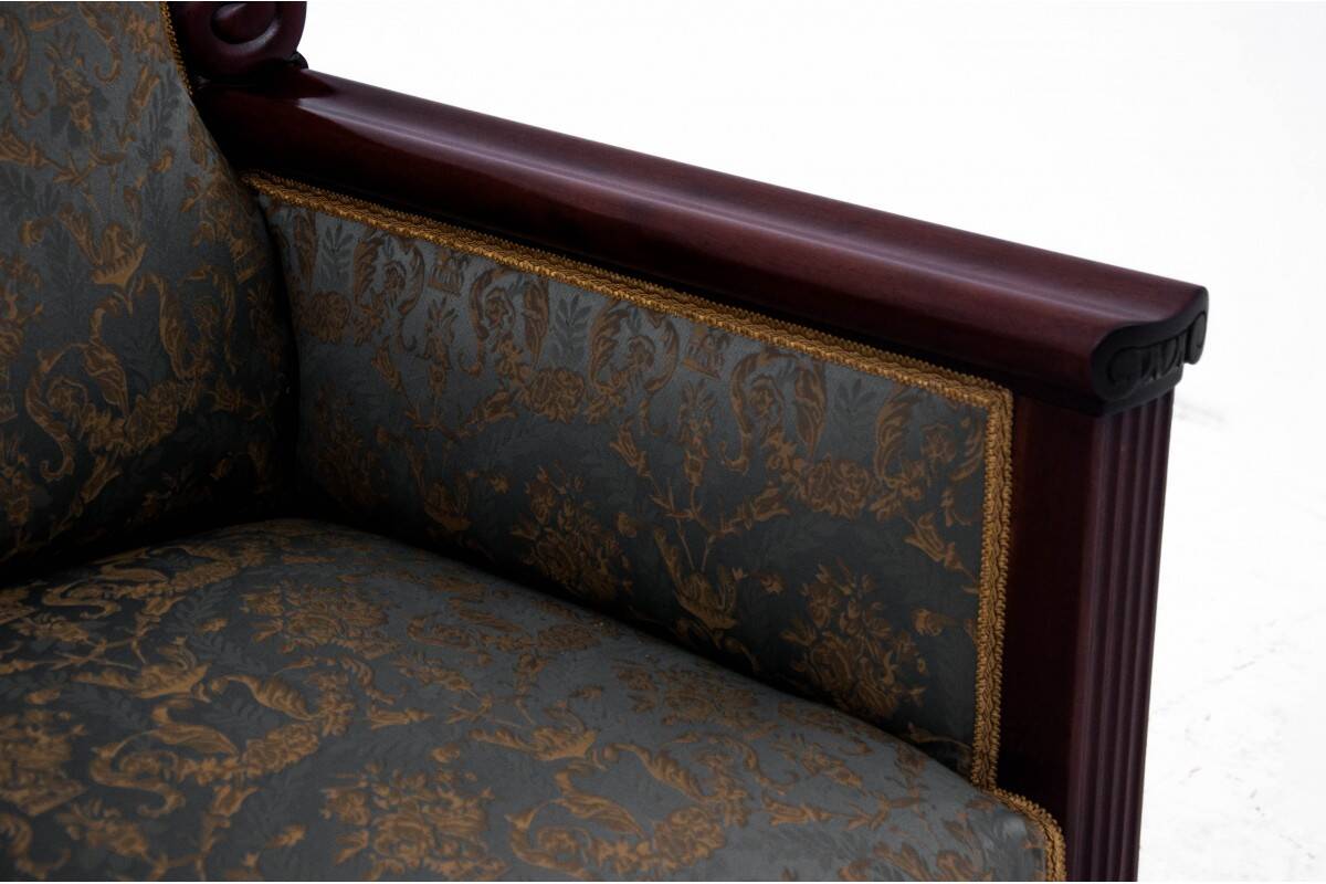 A pair of armchairs, Northern Europe, circa 1870.