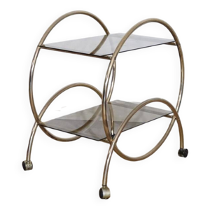 desserte roulante verre