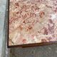 Pair of Louis XV bedside tables, 19th century, marquetry and pink marble