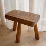 Vintage solid wood stool