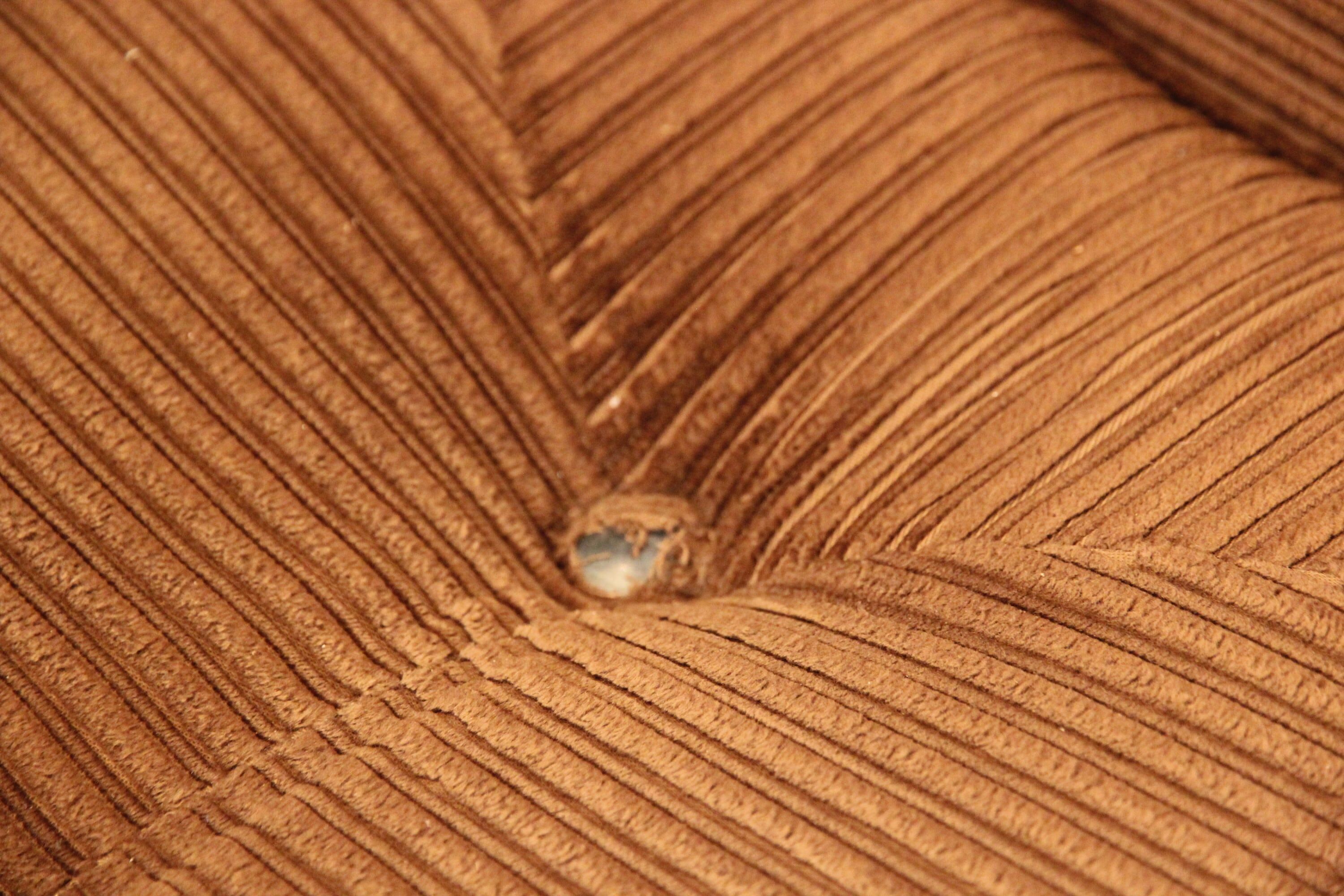 Pair of seventies velvet armchairs