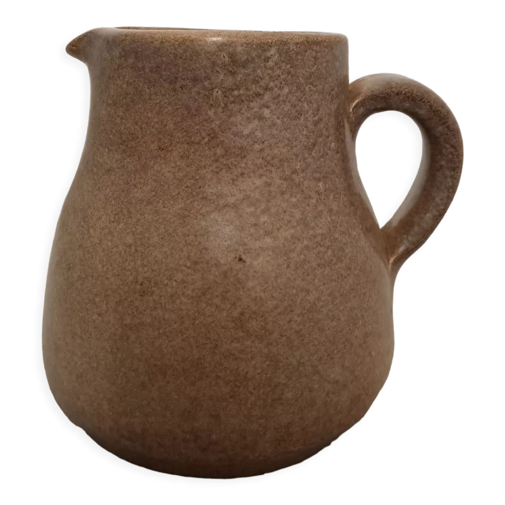 Signed stoneware milk jug