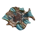 Vide-poche poisson Vallauris – céramique bleue – années 1970