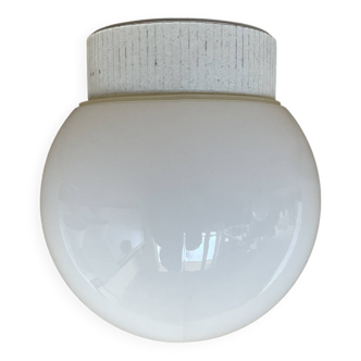 Vintage opaline and ceramic ceiling or wall light