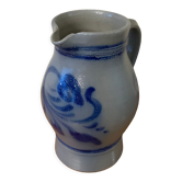 Enameled stoneware pitcher