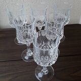 Crystal stemmed glasses