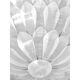 Huge Contemporary Imperial Sanded “Petals” Murano Glass Flush Mount by Simo