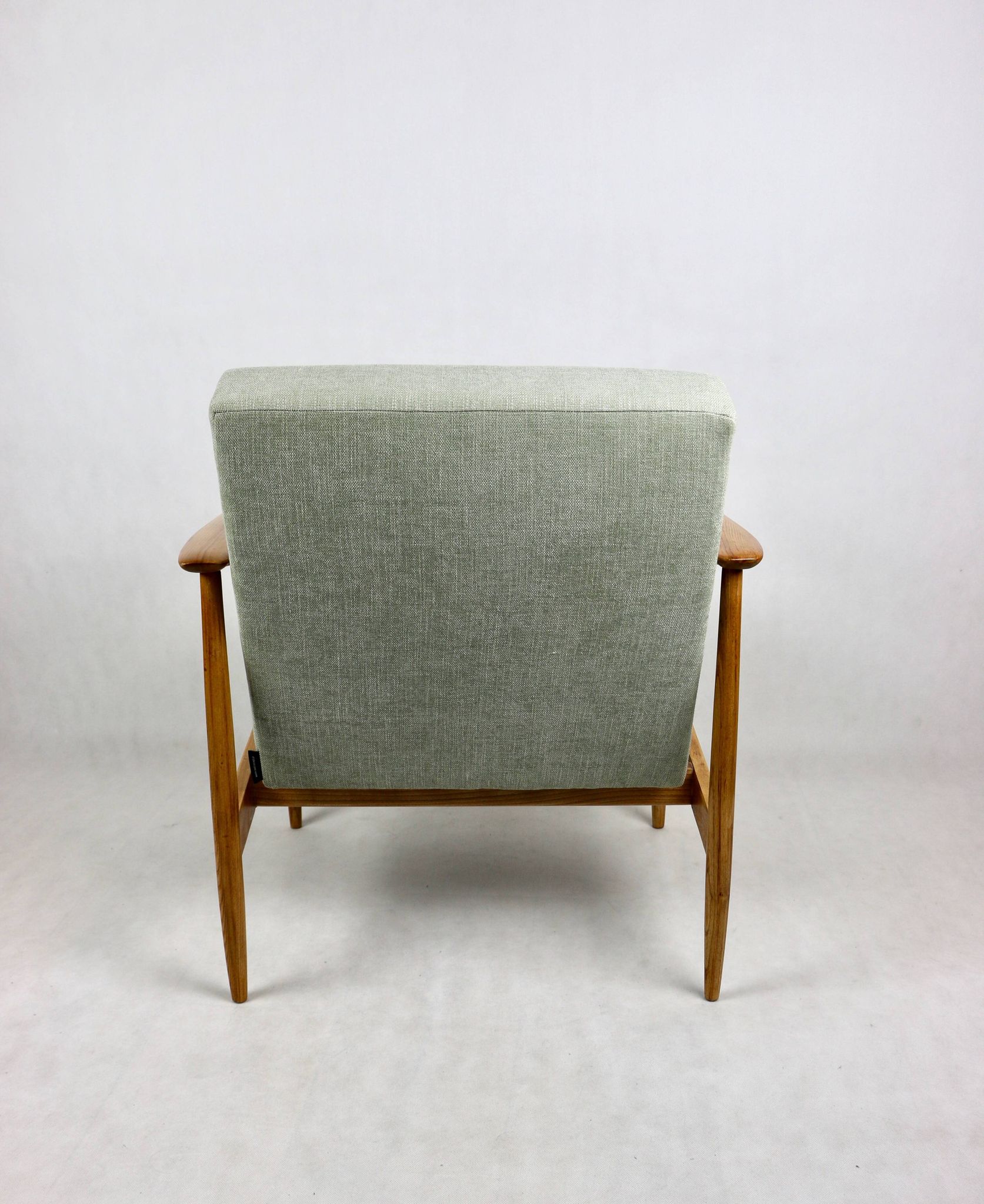 Vintage Danish Light Green Armchair, 1970s