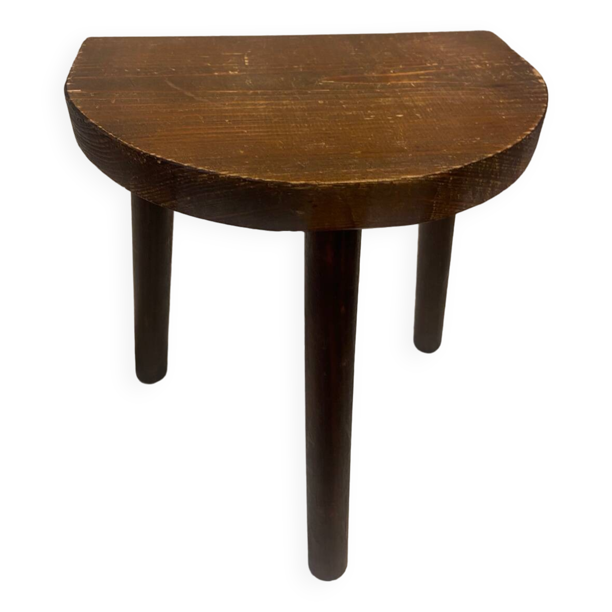 20th century wooden tripod stool