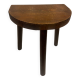 Tabouret bois tripode 20e