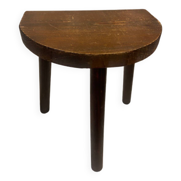 20th century wooden tripod stool
