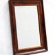 Petit miroir rectangulaire en placage d’acajou, fin XIXe siècle
