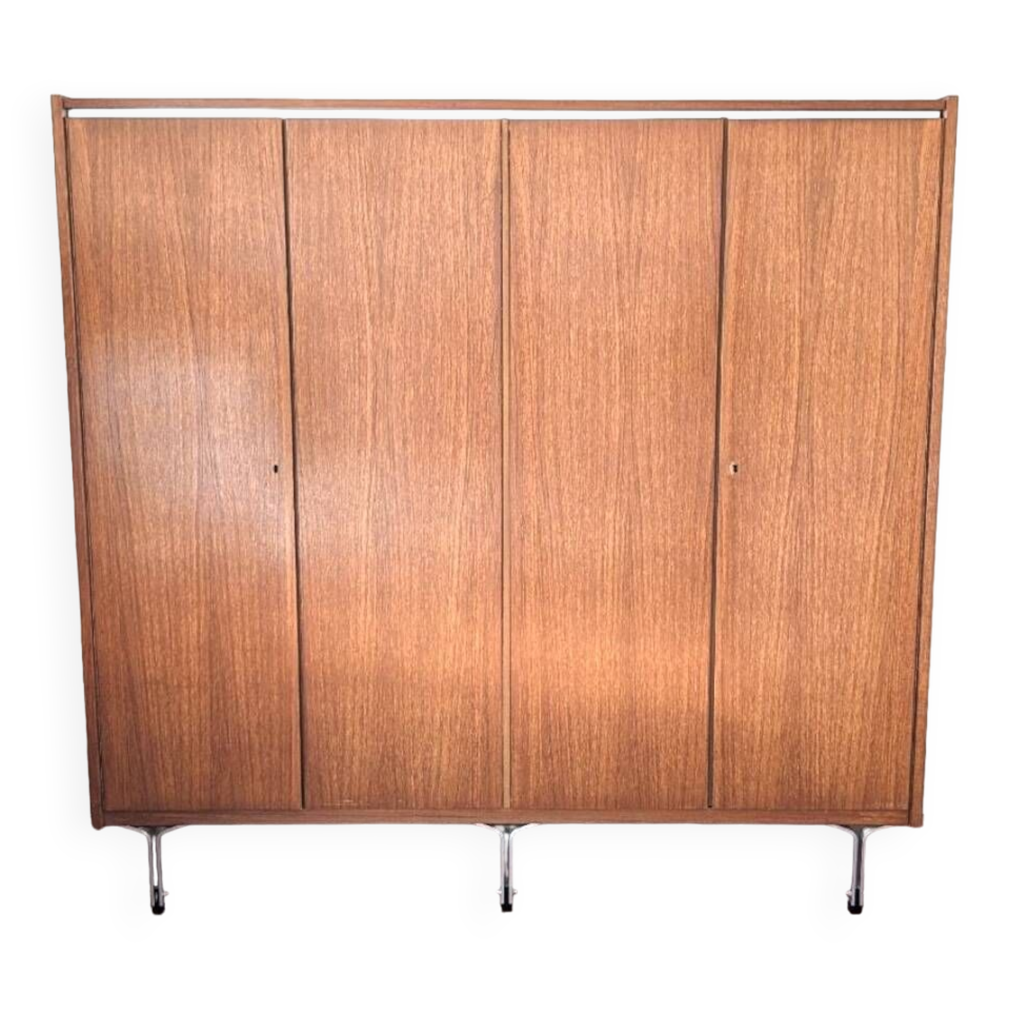 Vintage Scandinavian teak wardrobe, Teak wardrobe from the 60s and 70s