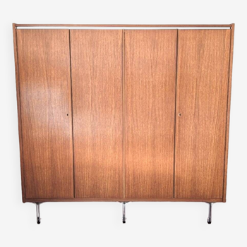 Armoire scandinave vintage en teck, Armoire en teck des années 60,70