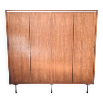 Armoire scandinave vintage en teck, Armoire en teck des années 60,70