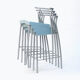 4 high stools "HI GLOB" by Philippe Starck, Kartell edition