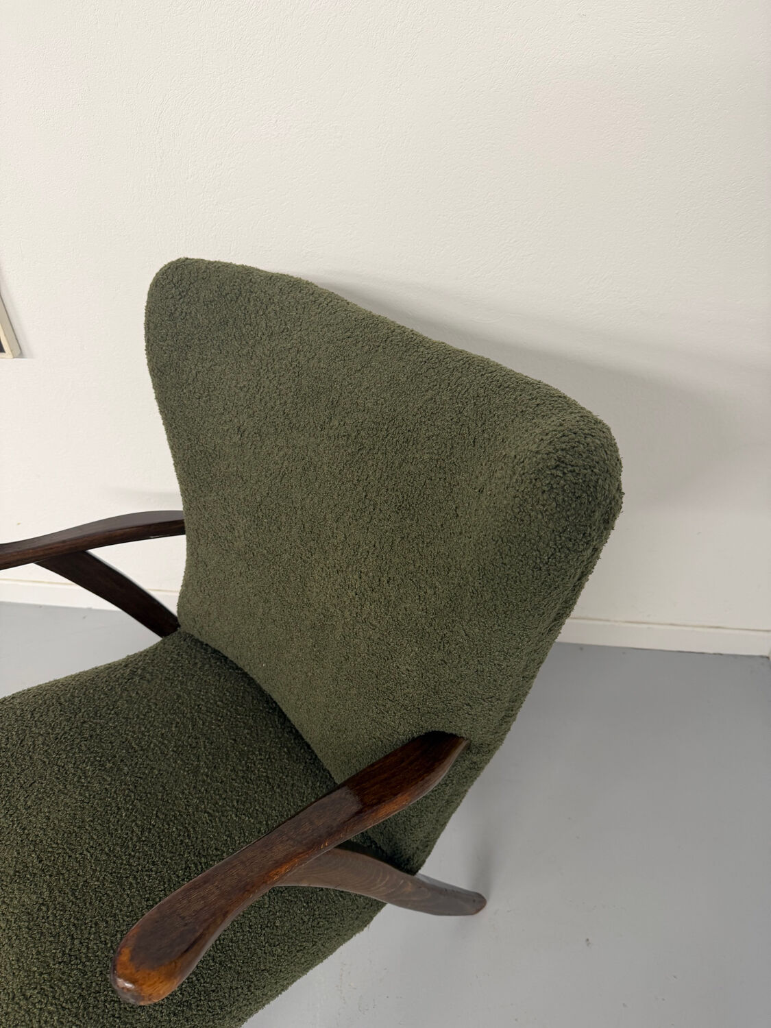 Set of 2 wing chairs in Scandinavian design from the 1960s.