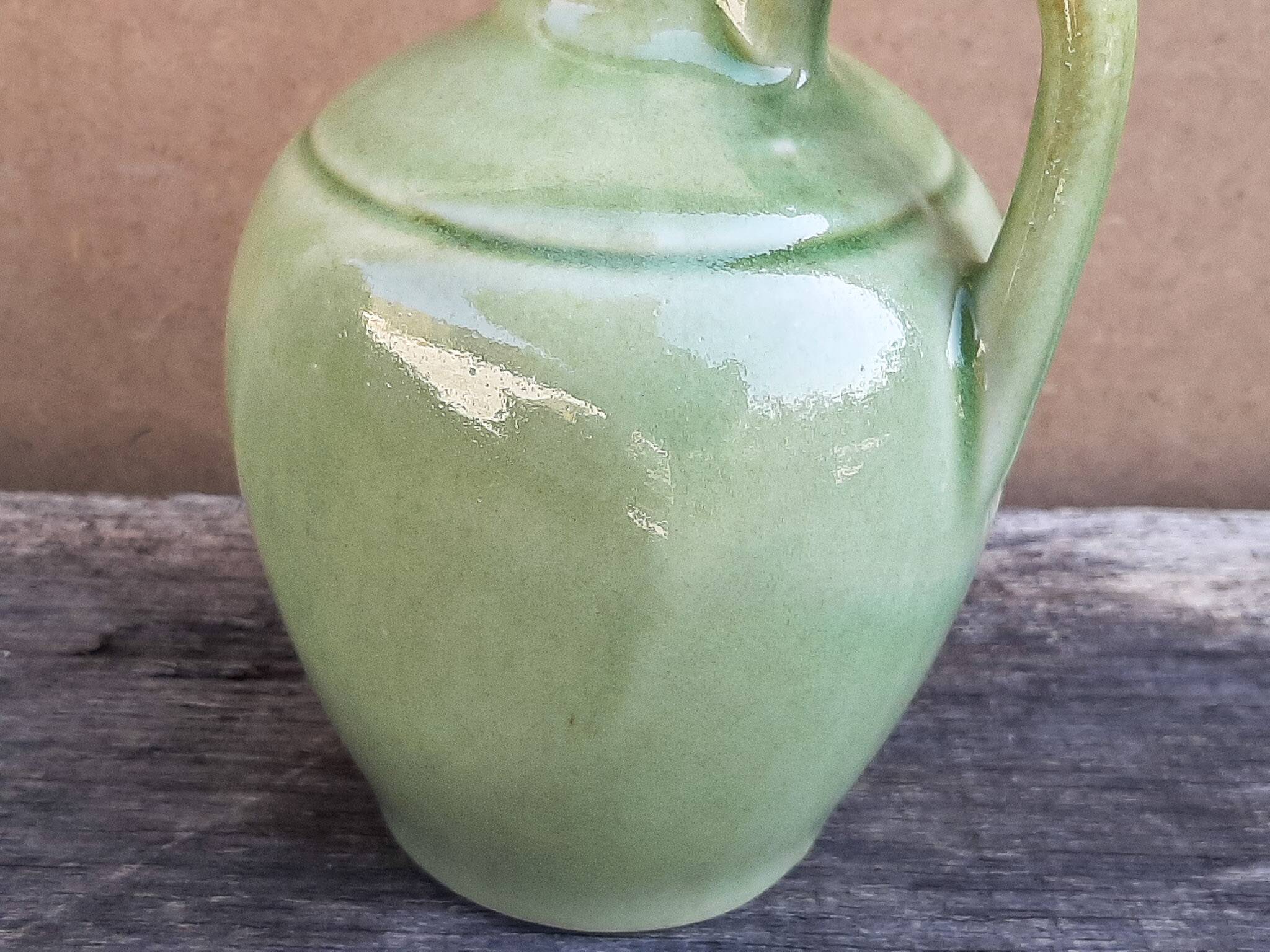 Vintage glazed stoneware jug Grespots Digoin