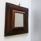 Huguenot mirror - double bottom - Wood