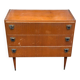 Scandinavian Mid-Century Modern chest of drawers in wood 1950 3 drawers