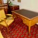 Louis XVI desk in cherry wood and gilded bronzes