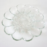 Flower glass presentation plates