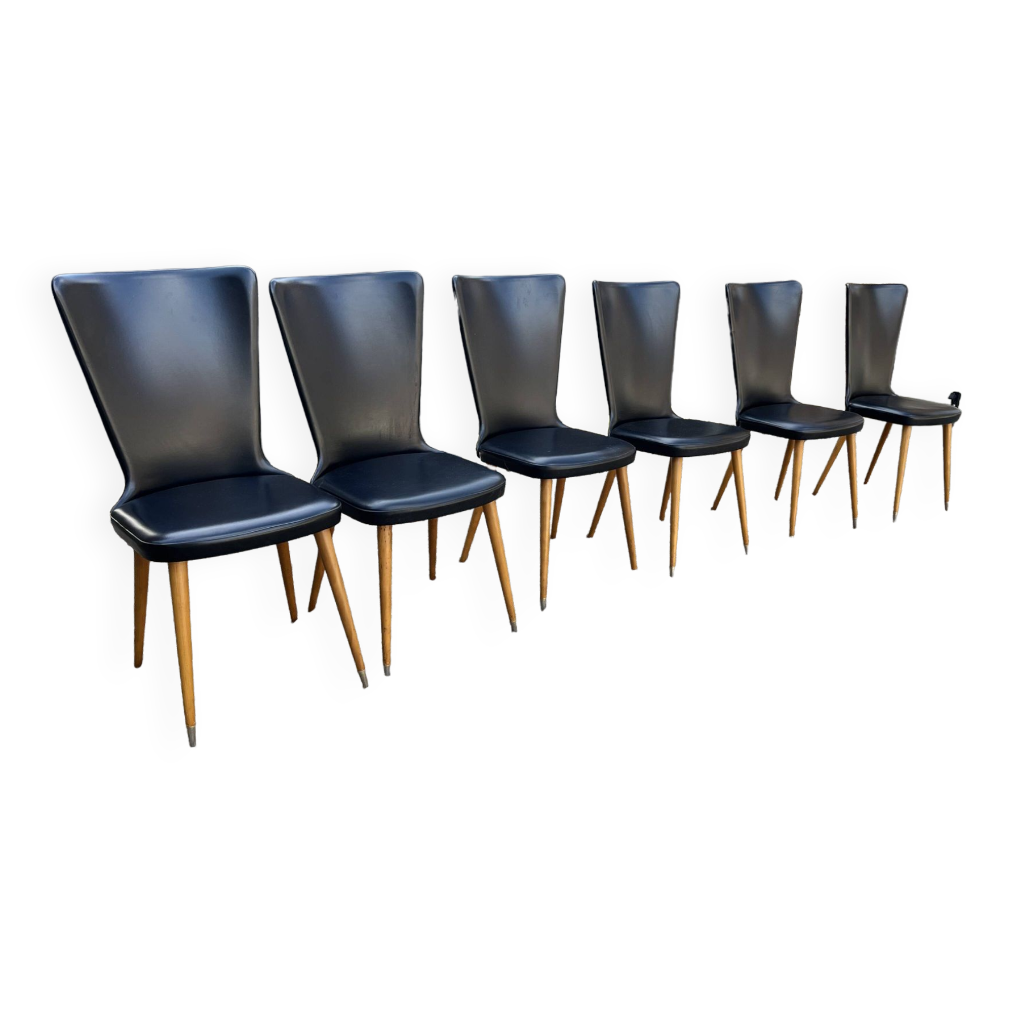Set de 6 chaises Baumann modèle essor