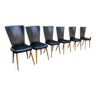 Set of 6 Baumann chairs model essor