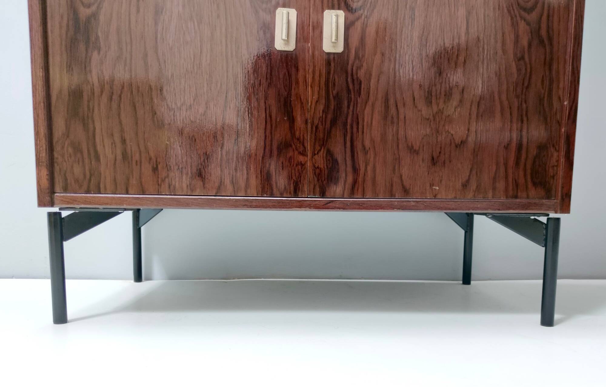 Vintage Walnut Bookshelf and Secretaire by Claudio Salocchi for Sormani, Italy