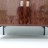 Vintage Walnut Bookshelf and Secretaire by Claudio Salocchi for Sormani, Italy