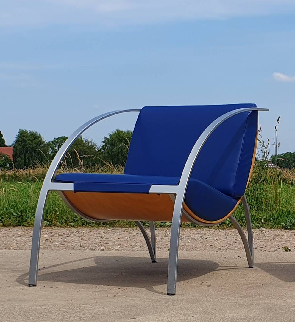 Set 2 -  Karlo chair leather KFF Karl Friedrich Foster postmoder