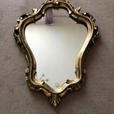 Gilded wood mirror