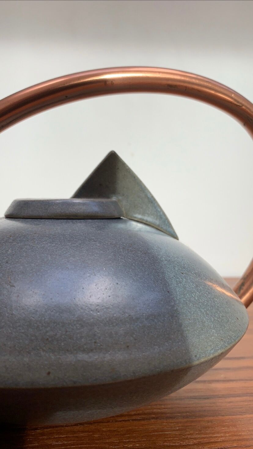 Vintage stoneware teapot
