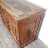 Low buffet in late 19th century walnut 3 doors including 1 side
